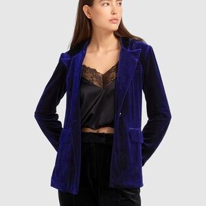 Eternity Velvet Blazer - Royal Blue